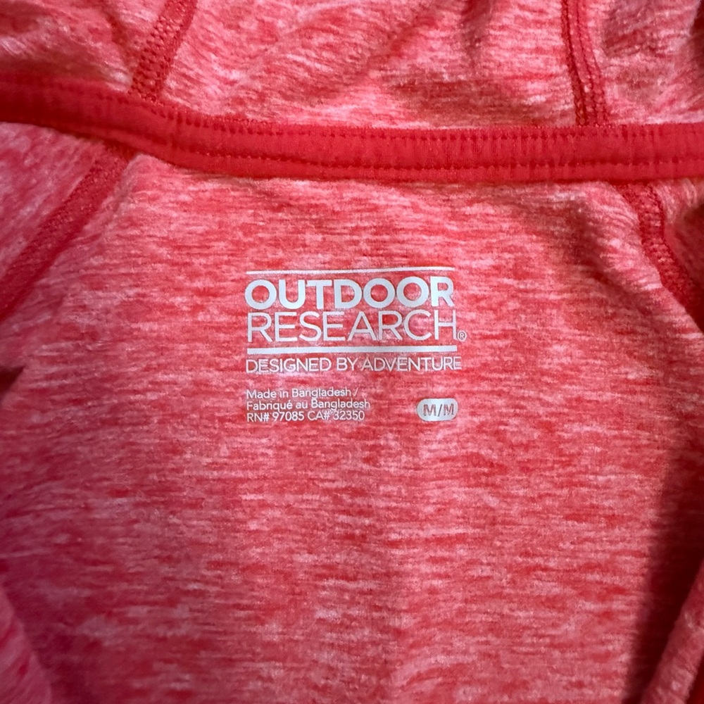 Outdoor Research Heathered Red Pullover full zip jacket - Picture 3 of 7
